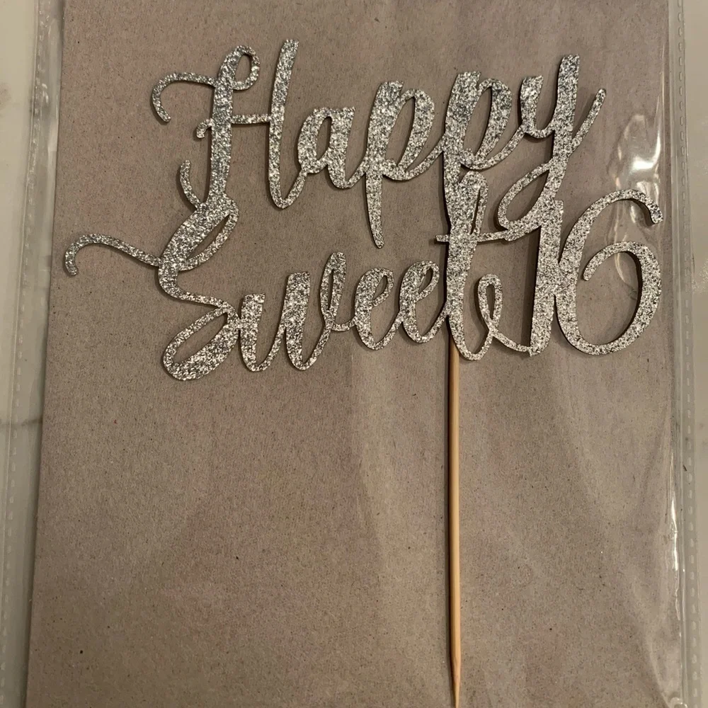 Happy Sweet 16 Cake Topper